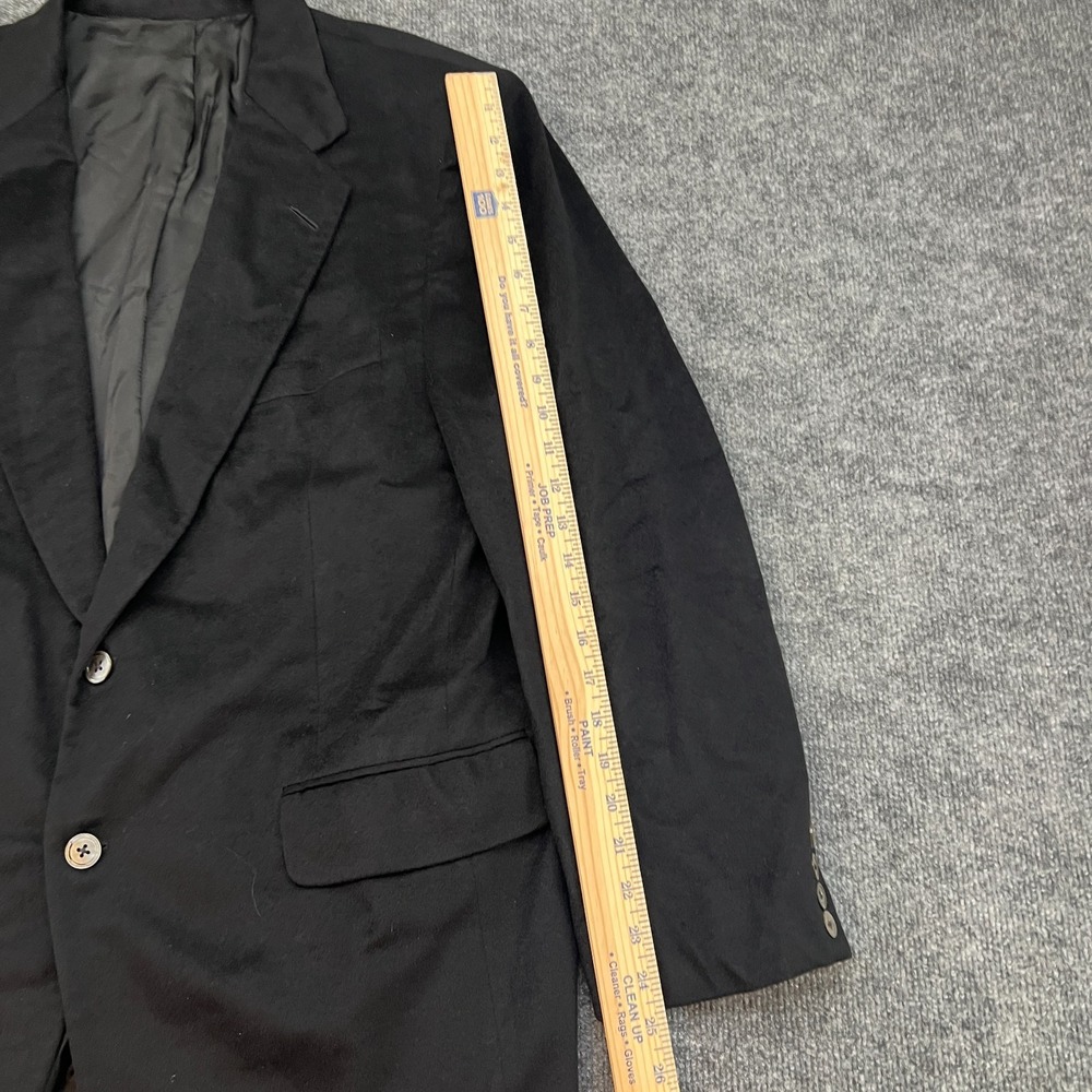 Neiman Marcus Men's Black Loro Piana 100% Cashmere 2 Button S/B Blazer 44R - Picture 11 of 14